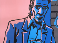 Virro, Saturno, acrílico, 100 x 100 cm., 2024